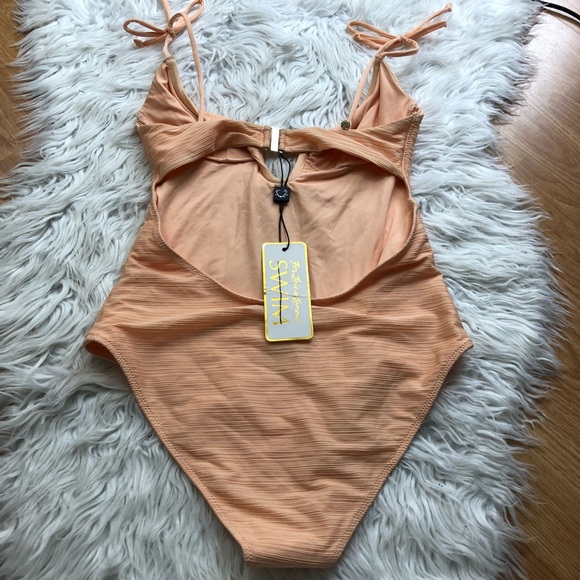 For Love & Lemon Peach Monaco One-Piece - Picture 6 of 8